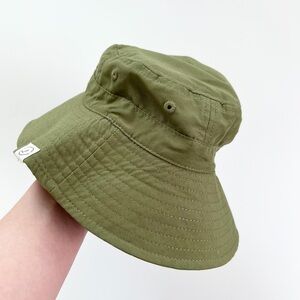 Carter's Olive Green Kids Bucket Hat with Chin Strap